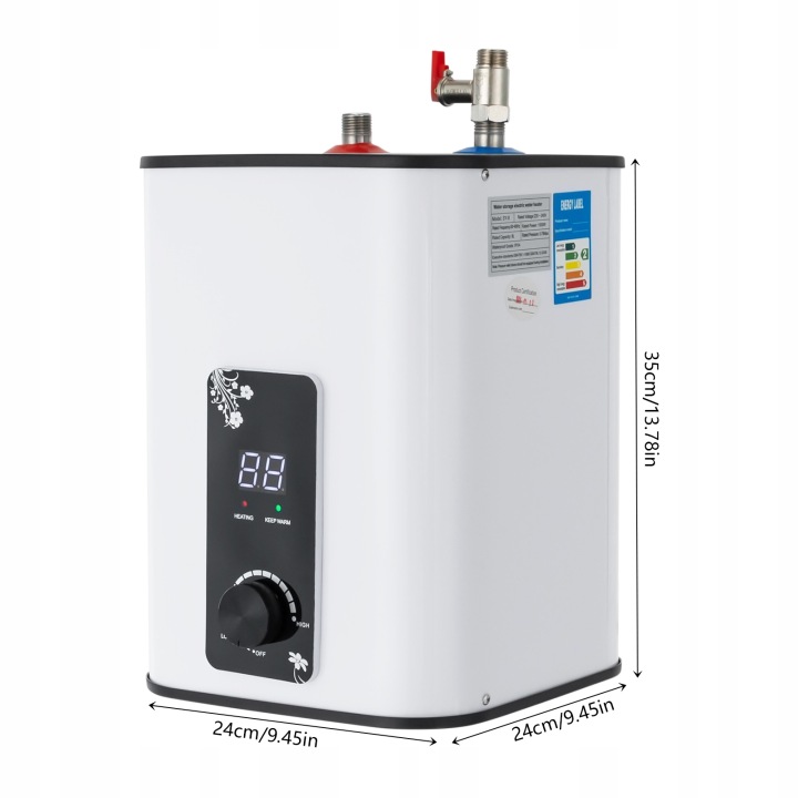 Elektrický ohrievač vody 8 l 1500 W – Mini bojler SY-8