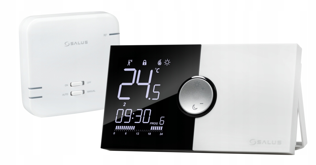 SALUS 091PRORF bezdrôtový termostat s týždenným programom a RF prijímačom